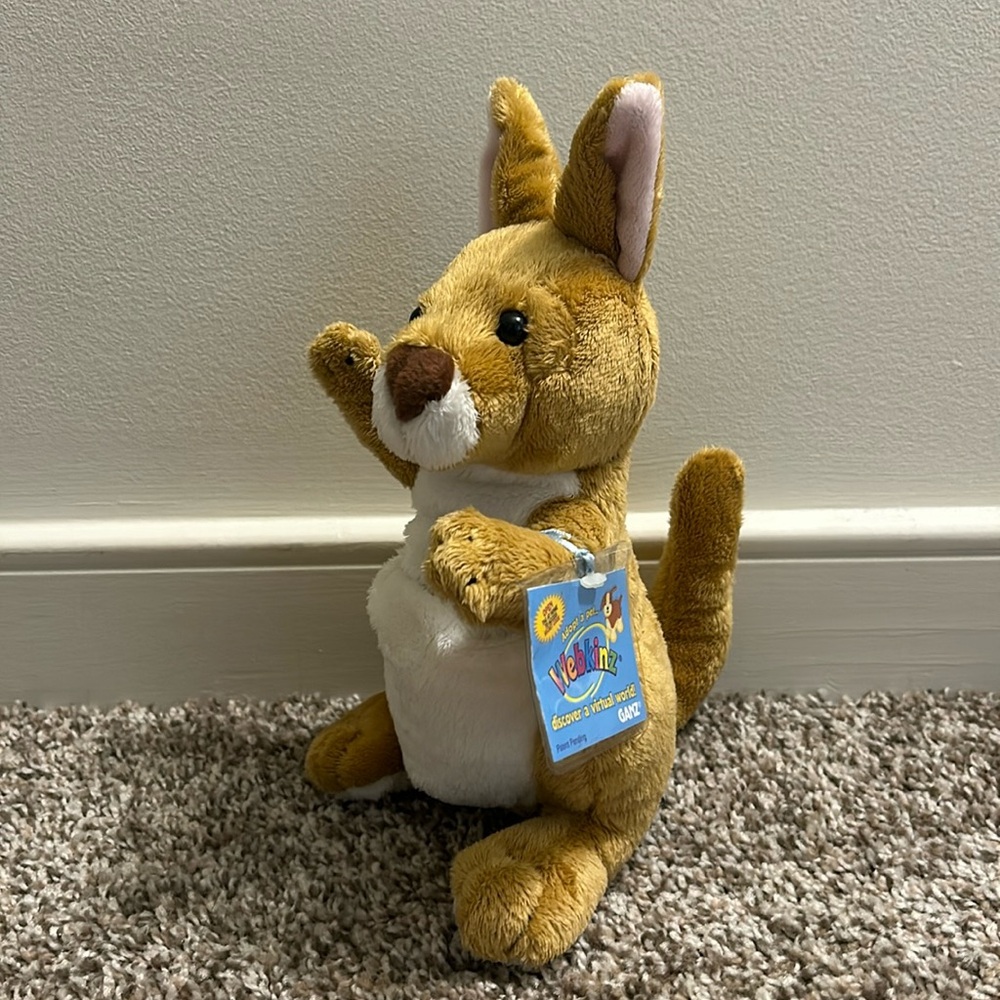Webkinz Kangaroo - Includes Sealed, Unused Web Code